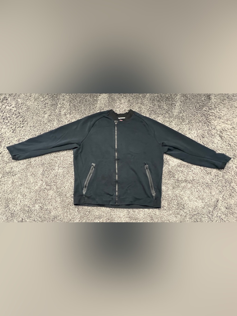 Nike Sportswear Tech Jacket Men’s Size 3XL Fleece 832114-010 Black Asymmetrical